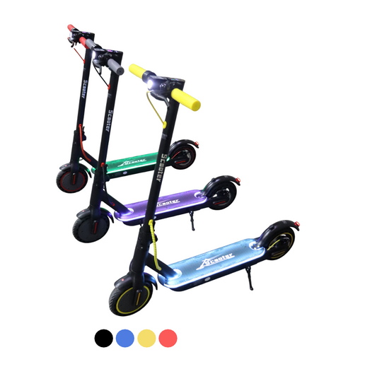 Scooter con luz led de color en base