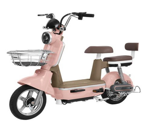 Bicicleta eléctrica con luz led