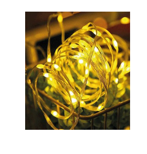 CADENA DE LUZ DE CUERO, 200 LUCES 10 M (100 PZAS)