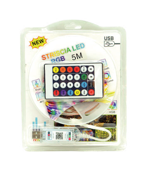 TIRA LUMINOSA DE 5 METROS CON CONTROL REMOTO (50 PZAS)